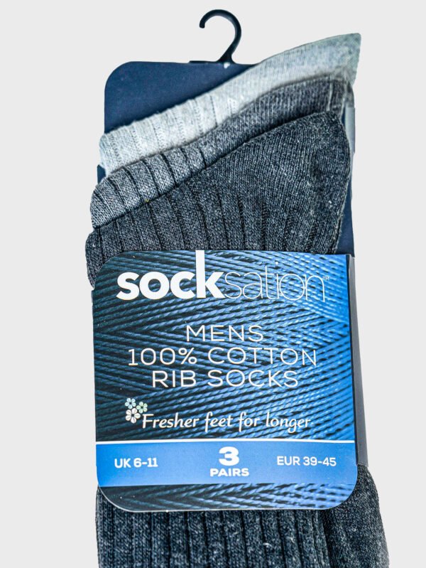 12Pack Mens Cotton Socks - Image 10