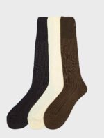 12PK Mens 100% Cotton Rich Longhose Socks - Image 3