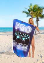 Pro Gamer Printed Beach Towel