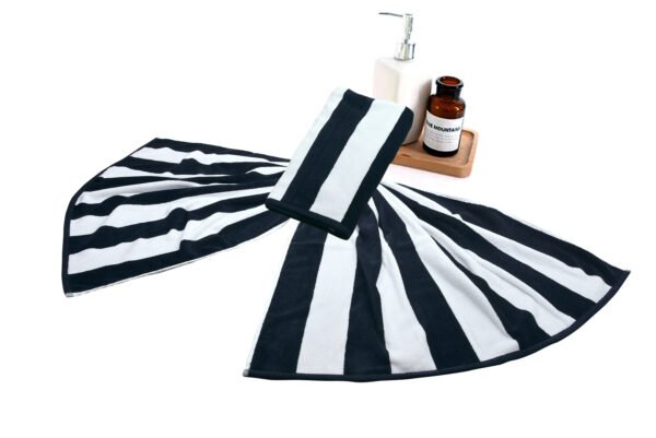 Broady Stripe Navy Beach Towel