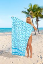 Greek Printed Beach Towel
