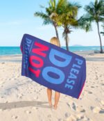 Do Not Disturb Printed Beach Towel - Image 2