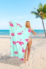 Flamingo Printed Beach Towel