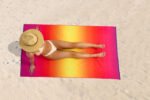 Soft Ombre Gradient Beach Towel - Pink - Image 4
