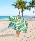 Tropical Leaf Forest Printed Beach Towel