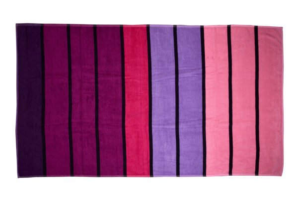 Timberly Stripe Pink Beach Towel