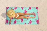 Flamingo Printed Beach Towel - Image 4