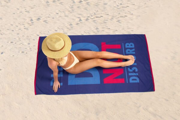 Do Not Disturb Printed Beach Towel