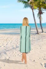 Timberly Stripe Green Printed Beach Towel - Image 3