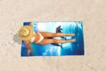 Dolphin Jumping Printed Beach Towel