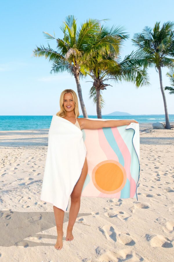 Good Time & Tan Lines Printed Beach Towel - Image 3