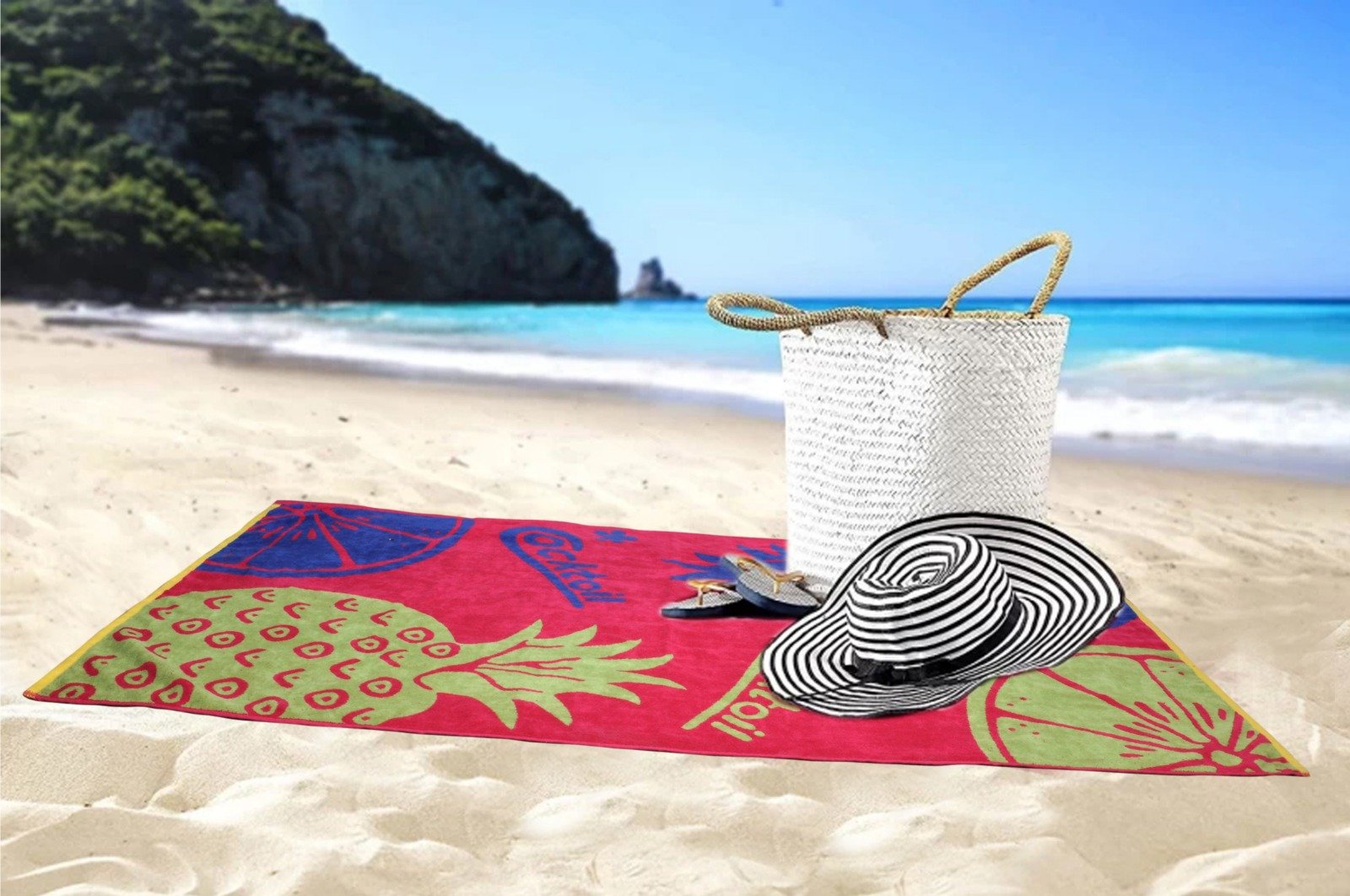 Cocktail Beach Towel
