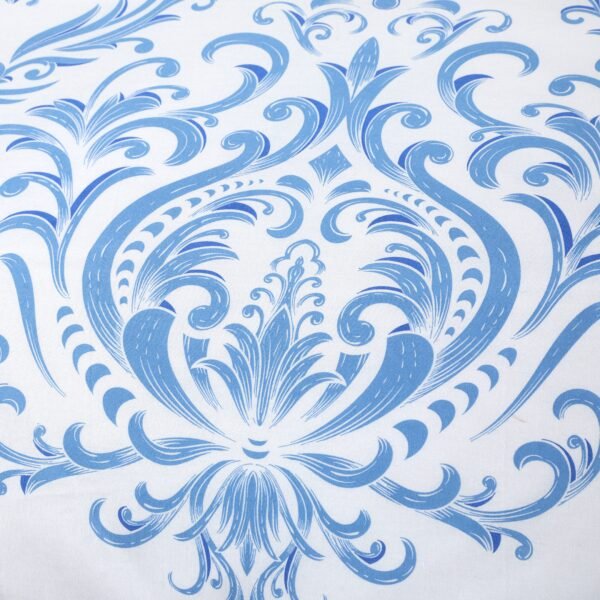 Jacquard Damask Duvet Cover Set - Blue - Image 3