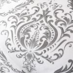 Jacquard Damask Duvet Cover Set – Charcoal - Image 4