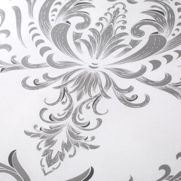 Jacquard Damask Duvet Cover Set – Charcoal - Image 5