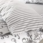 Jacquard Damask Duvet Cover Set – Charcoal - Image 7