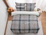 Conall Check Printed Duvet Set