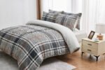 Conall Check Printed Duvet Set
