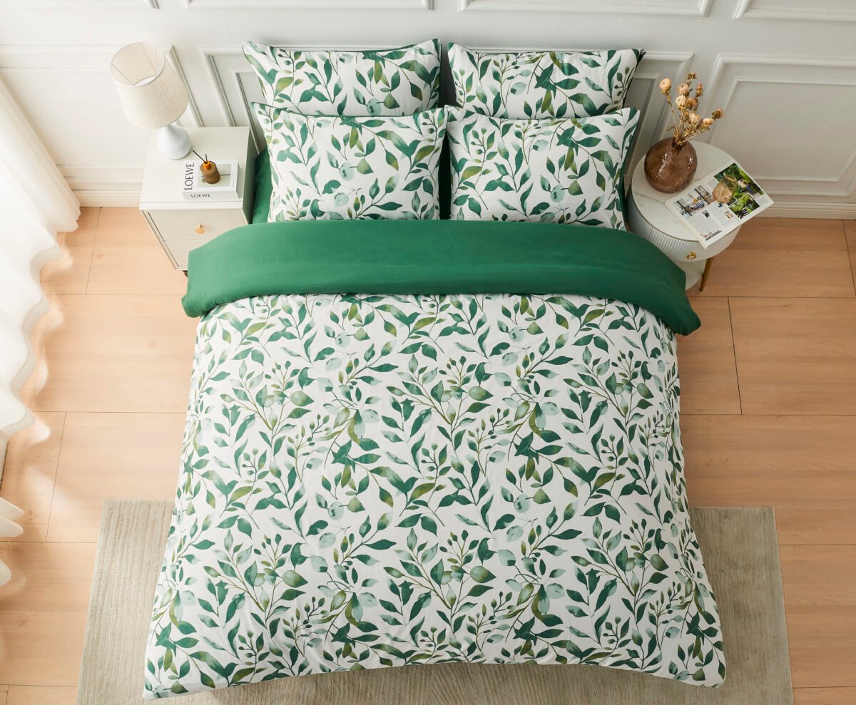 Felton Leaf Printed Duvet Set