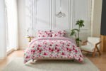 Floral Reversible Duvet Cover Set Pink - Image 7
