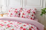 Naomi Pink Printed Duvet Set