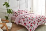 Naomi Pink Printed Duvet Set