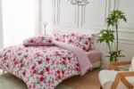 Naomi Pink Printed Duvet Set