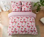 Naomi Pink Printed Duvet Set