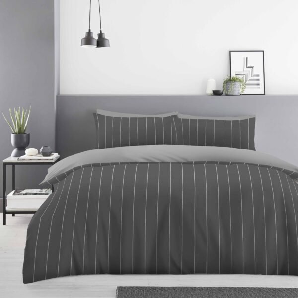 Lewis Stripe Printed Duvet Set