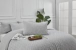 Luxury Textured Duvet Cover Set Grey - Image 5