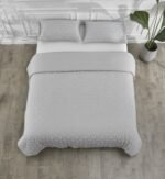 Luxury Textured Duvet Cover Set Grey