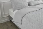 Luxury Textured Duvet Cover Set Grey - Image 4
