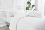 Luxury Textured Duvet Cover Set White - Image 3