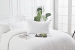 Luxury Textured Duvet Cover Set White - Image 4