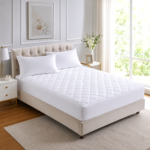 Luxury Quilted Mattress Protector - White
