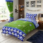 Kids Goal Zone Football Duvet Cover Set - Blue