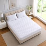 Luxury Quilted Mattress Protector - White