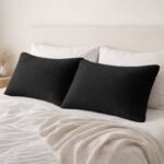 Premium Soft Teddy Fleece Pillows - Black