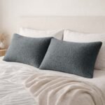 Premium Soft Teddy Fleece Pillows - Charcoal