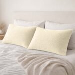 Premium Soft Teddy Fleece Pillows - Cream