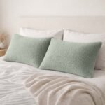Premium Soft Teddy Fleece Pillows - Sage Green