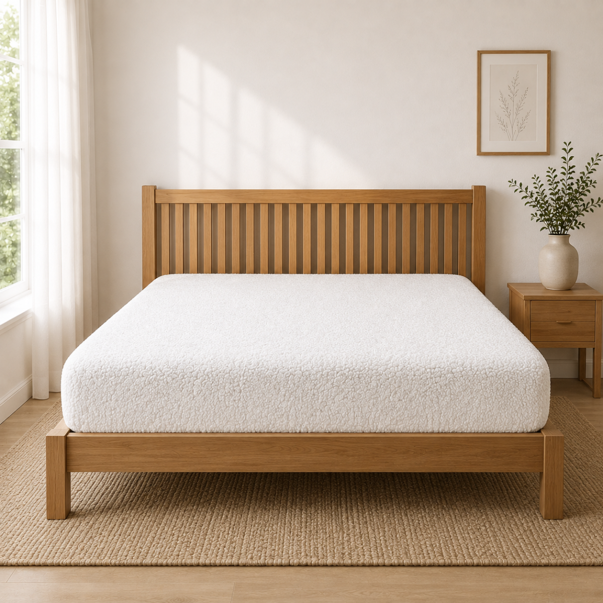 Ultra Soft Teddy Fitted Sheet - White