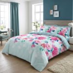Luxury Floral Complete Bedding Set - Aqua