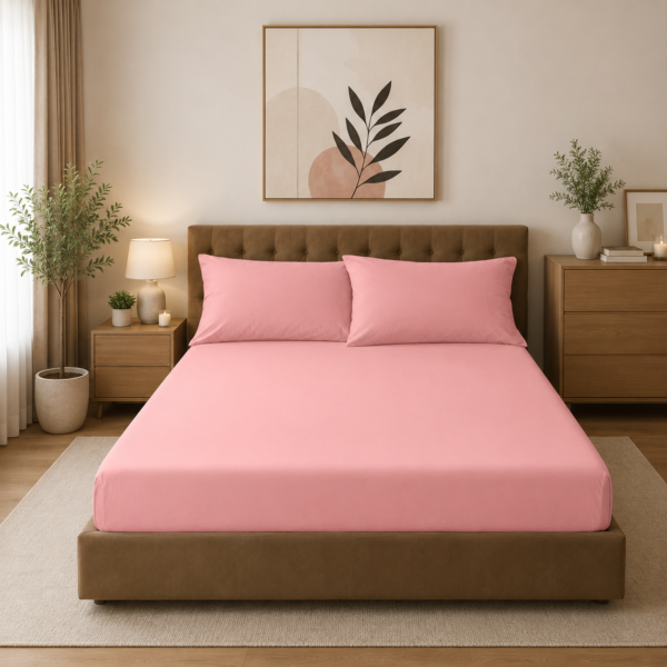 Comfort Soft Touch Deep Fitted Sheet - Pink