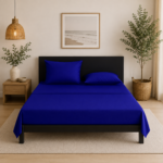 Super Soft Breathable Flat Bed Sheet - Royal Blue