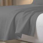 Luxury 200 TC Flat Sheet - Grey - Image 5