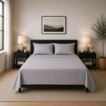 Super Soft Breathable Flat Bed Sheet - Grey