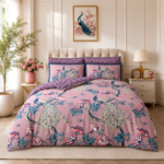 Peacock Botanical Duvet Cover Set Multi