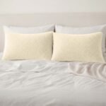 Premium Soft Teddy Fleece Pillows - Cream - Image 2
