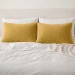 Premium Soft Teddy Fleece Pillows - Ochre - Image 2